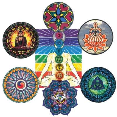 Mandala mágnes 4 db